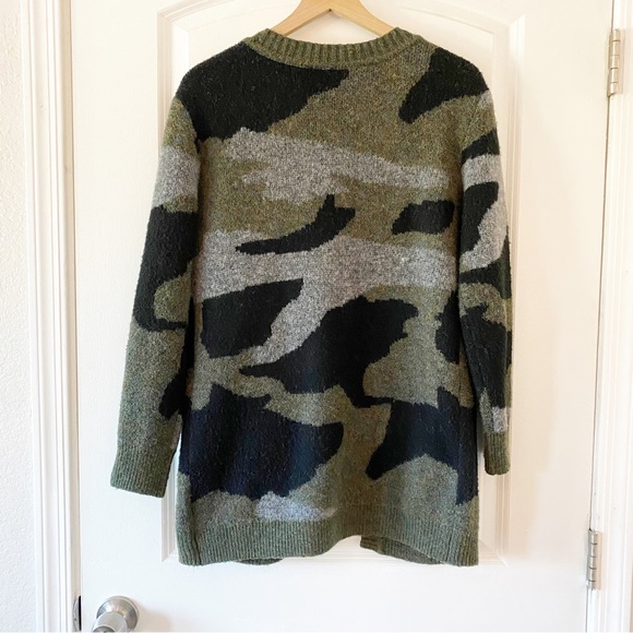 ANTHROPOLOGIE Moth Camouflage Open Front Knit Cardigan - Picture 7 of 12